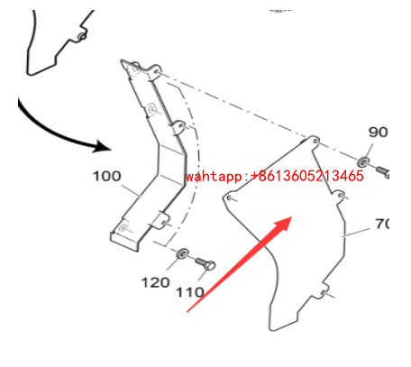 摊铺机输料刮板链条左护板221