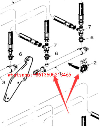 进口铣刨机发动机气弹簧1848